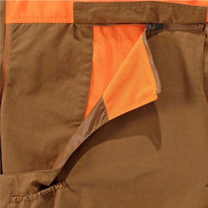 <b>Men's</b> <b>Brown</b> Orange Color Blocking Hunting Jacket Waterproof Soft Shell Full Sleeve Autumn Outdoor Wear - Product Image 3