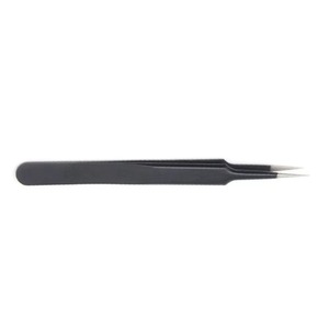 Diamond Grip Eyelash Tweezers Stainless Steel Non Slip Handle Volume Isolation Lash Extension Tweezer Precision Makeup <b>Tool</b> - Product Image 3