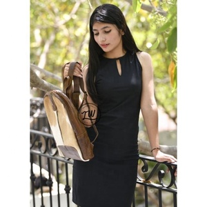 Mochila de cuero de piel de vaca genuina hecha a mano LW, bolso de hombro de piel de vaca para mujer, bolso para ordenador portátil, estilo Rock, verano geométrico portátil - Product Image 5