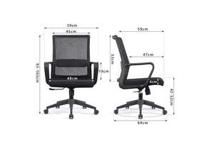เก้าอี้สำนักงาน AY Office System รุ่น Ergonomic Mesh ดีไซน์ทันสมัย หมุนได้ ที่วางแขนแบบติดตั้ง ที่พักศีรษะในตัว โครงเหล็ก พร้อมที่จับ - Product Image 3