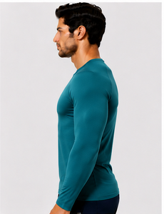 Camiseta Interior Transpirable para Hombre, Uniforme Médico de Manga Larga, Antitranspirante, de Secado Rápido, Corte Ajustado - Product Image 3