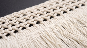 Ribete de encaje de macramé de algodón hecho a mano para cortinas, decoración del hogar y textiles decorativos - Product Image 5