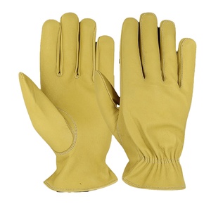 OEM Fourniture directe d'usine Gants de conducteur en cuir de chèvre grain avec pouce Keystone XL Gants de travail antidérapants anti-chocs Soudage - Product Image 1
