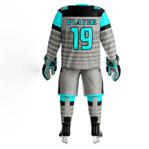 Uniformes de Hockey sobre Hielo 7V7 Sublimados Personalizados, 100% Poliéster, Venta Caliente, Impresión de Logotipo Personalizado, Alta Calidad, Hechos en Pakistán - Product Image 4