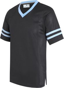Camiseta deportiva girli con cuello en V y manga corta con rayas blancas, camisa informal de poliéster de secado rápido, ropa de verano - Product Image 5