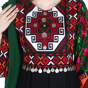 Lightweight Afghan Traditional Dress Dupatta Lining Handmade <b>Mirror</b> Work Kuchi Style Ethnic Bridal Afghan Kutchi Dresses - Product Image 5
