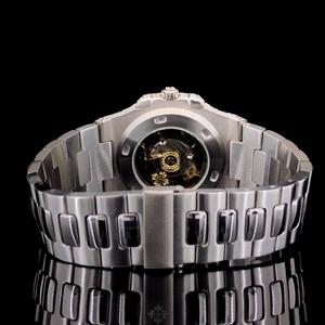 Custom Moissanite Diamond <b>Wrist</b> <b>Watch</b> <b>For</b> Unisex With Numeric Blue Dial Luxury Custom Hand Mad Design <b>Watch</b> Only Bezel <b>Watch</b> - Product Image 3