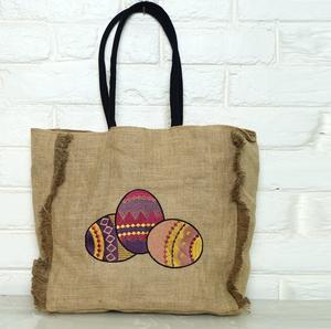 Sac fourre-tout bohème personnalisé en jute 2026 pour femme, fait main, bandoulière, pour la plage, avec broderie machine, sac messager tendance - Product Image 1