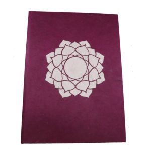 <span class=keywords><strong>2025</strong></span> Tốt Nhất Bán Handmade Lokta Giấy Hoa Máy Tính Xách Tay Lotus <span class=keywords><strong>Cutout</strong></span> In Thiết Kế Khâu Ràng Buộc 15Cm X21Cm Tùy Chỉnh 50 - Product Image 3