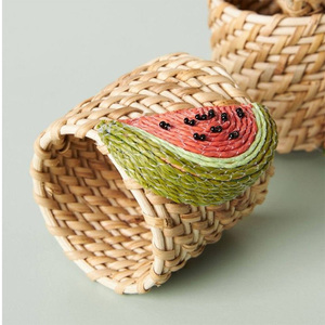 Jolies serviettes de table en rotin en forme de fleur, autocollantes, tissées à la main, pour décorations de table, OEM accepté, en provenance du Vietnam - Product Image 5