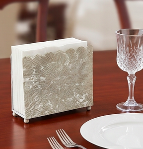 Grand porte-mouchoirs en métal galvanisé, design élégant, parfait pour les événements de mariage, accessoire de table élégant pour la maison - Product Image 6
