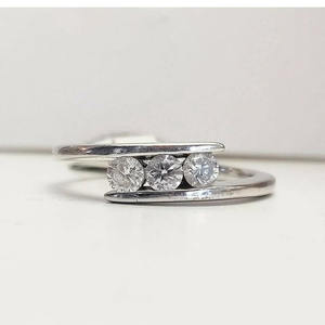 แหวนเพชรโตในห้องปฏิบัติการสุดหรูแถบหมั้นทอง14K หินมุกสีขาววินเทจ IGI ได้รับการรับรองเครื่องประดับที่ดีของขวัญแต่งงานสำหรับทุกเพศ - Product Image 5