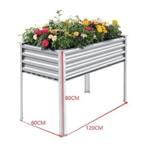 Jardinière surélevée en métal galvanisé et thermolaqué de haute qualité pour la culture de légumes en extérieur, 48x32.3x47.8 pouces - Product Image 4