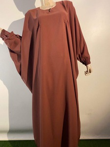 Elegant Hand Embroidered Floor Length Abaya <b>For</b> Women <b>Long</b> Sleeve Breathable <b>Eid</b> Wear - Product Image 2