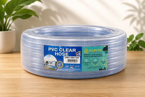Tuyau flexible transparent en PVC multifonction KARYON 22 mm x 30 m pour l'arrosage de jardin, fabriqué en Malaisie - Product Image 1
