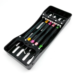 Dental Composite Resin <b>Tools</b> <b>Set</b> with Stainless Steel Spatulas and Scalpel Handle Manual Disinfection <b>Box</b> - Product Image 3