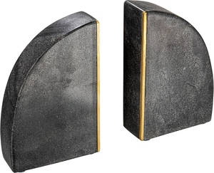 High Trending Indian Exporte IE-HD-BO-998 Modern Design Antique Weathering Metal Bookends Brass Detail Single-piece Package - Product Image 2