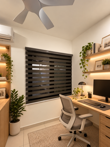 Persianas Enrollables WINHOME Serie Super Black, Tono Oscuro, Día y Noche, Tipo Zebra, para Diseño de Interiores, Proyectos, Hoteles, Habitaciones de Huéspedes, Personalizadas OEM - Product Image 1