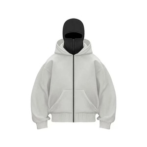 Pasamontañas de Moda Otoño-Invierno, Sudadera con Capucha Personalizada para Hombre, Color Sólido, Doble Capa, Ropa Deportiva, Nueva Edición 2025 - Product Image 2