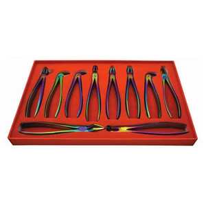 Nouveauté MIANBRO ENTERPRISES Ensemble d'instruments dentaires 10 pièces en acier inoxydable certifié CE, réutilisables, légers, pour extraction chirurgicale - Product Image 1