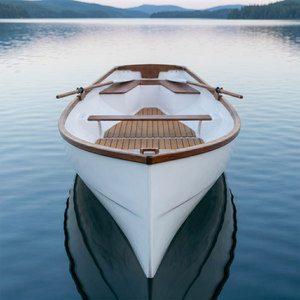 Bote de Remo Clásico Whitehall de 17 pies con Detalles en Teca, para un Aire de Lujo en la Costa, 525Lx136Wx60H cm - Product Image 6