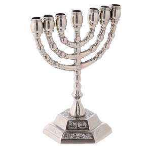 Home Decor Hanukkah Menorah Artistic Brass <b>Candle</b> Holder for Jewish Traditions Menorah Cultural Events Heritage Collections - Product Image 6