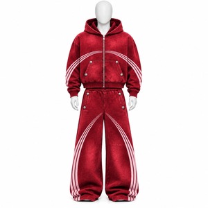 Wholesale Latest Design <b>Men</b>’s Tracksuit <b>Set</b> Streetwear Fashionable Tracksuit Best Price Customized Style <b>Men</b> Tracksuits - Product Image 1