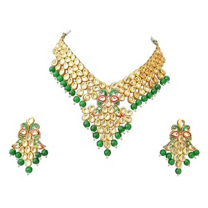 Women's Trendy Alloy Party Wear Engagement Anniversary Wedding Choker Earrings Set Copper 18K Gold Plated Zircon Jewelry - Product Image 3