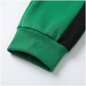 Ensemble de survêtement vert pour homme, à capuche, manches longues, couleur unie, respirant, décontracté, pour l'automne, coupe régulière, poches latérales, cordon de serrage - Product Image 6