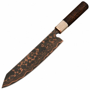Cuchillo de Chef de Cobre Damasco Forjado a Mano con Funda, Cuchillo de Cocina de Acero Cu Mai Hecho a Medida, Cuchillo Profesional Afilado como una Navaja - Product Image 5