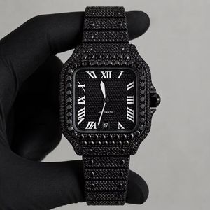 Reloj de Diamantes Moissanite de Buena Calidad para Mujer, Elegante Reloj de Pulsera de Cuarzo con Diseño Inspirado en Joyería para Uso Diario - Product Image 3