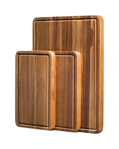 Planche à découper en bois d'acacia épaisse, réversible et multi-usage Wanuocraft - Product Image 1