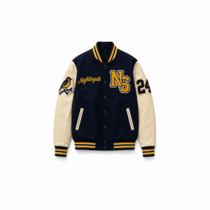 Custom Letterman Varsity <b>Jackets</b> Wool Body Genuine <b>Leather</b> Sleeves <b>Winter</b> Wear Smart and Stylish Men's <b>Jacket</b> Baseball <b>Jacket</b> - Product Image 1