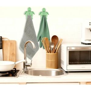 Set di 2 Ganci Adesivi in Silicone a Forma di Tartaruga Marina per Asciugamani da Cucina, Regali di Natale Gratuiti per Donne, Amiche, Sorelle, Mamme - Product Image 5