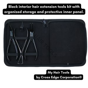 Kit d'outils multifonctions pour extensions capillaires, comprenant un dissolvant de micro-perles, une pince à sertir les perles, un outil de séparation des mèches et un mini-ciseaux - Product Image 5