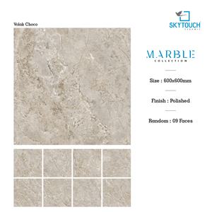 Custom <b>Printed</b> Digital Glazed Polished Porcelain Tile 600x600mm Hotel Villa Project High Shine Seamless Wall Floor - Product Image 3