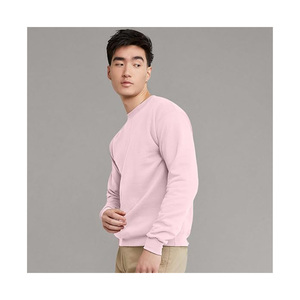 Wholesale <b>Men</b> Crewneck Sweatshirt Soft Cotton Blend Plain Maroon <b>Pullover</b> <b>for</b> Autumn & Winter - Product Image 6