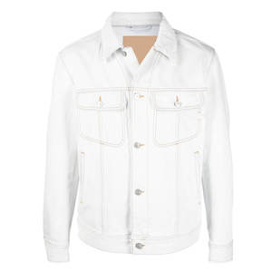 Veste en jean pour homme de qualité supérieure fabriquée au Pakistan, 100% coton, col montant, logo sur le devant, design personnalisé, prix de gros - Product Image 1