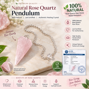 Fournisseur en gros de pendules en quartz rose naturel, pointe de cristal polie, pierre précieuse, outil de méditation spirituelle, personnalisable - Product Image 3