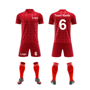 Conjunto de Camiseta de Fútbol Blanca para Hombre con Nombre del Equipo Impreso por Sublimación, Uniforme de Poliéster que Absorbe la Humedad, Secado Rápido, Servicio OEM - Product Image 6