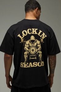 Camiseta de algodón grueso para hombre, hombros caídos, corte holgado y cuadrado, manga corta, estilo casual y urbano, top oversize para hombre, corte holgado y cuadrado. - Product Image 4