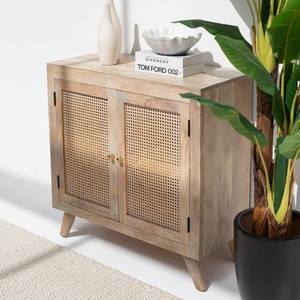 Buffet et meuble de rangement en rotin à deux portes Vandana Pebble Orion pour des intérieurs modernes et élégants - Product Image 2