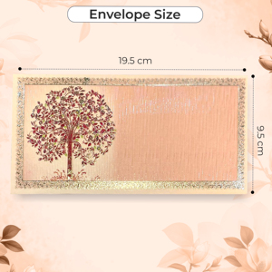 Sobre de lujo para dinero de boda, Shagun Hongbao Lai Si, paquete rojo para regalo en efectivo, de la India - Product Image 4