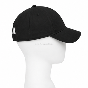<b>Black</b> 6-Panel <b>Baseball</b> <b>Cap</b> Cotton Twill Adjustable Fitted Unisex Casual Hat Solid Color Four Seasons Adult Wear - Product Image 6