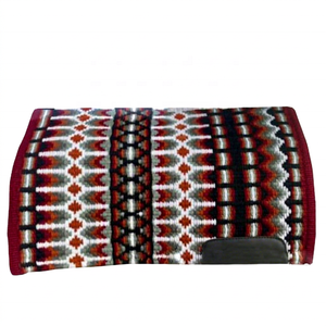 Custom American Merino Wool Oily Leather Horse Saddle Pads Western Riding Show <b>Blanket</b> Oil Tanned Leather <b>Heavy</b> Show Pad PADS - Product Image 1