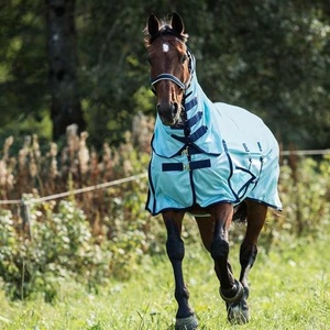 Couverture de cheval imperméable et respirante, résistante aux intempéries, design léger avec sangles réglables pour un ajustement sécurisé - Product Image 6