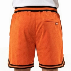 Shorts de basketball pour hommes style urbain, écologiques, imperméables, séchage rapide, respirants, design en maille, entrejambe de 5 pouces, coupe ample, couleur unie, taille haute - Product Image 4