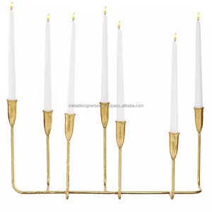 เชิงเทียนโลหะ7แขนสีดำ, เชิงเทียนตกแต่งบ้านของขวัญตกแต่งบ้านสำหรับคริสต์มาสเชิงเทียนอื่นๆ - Product Image 2