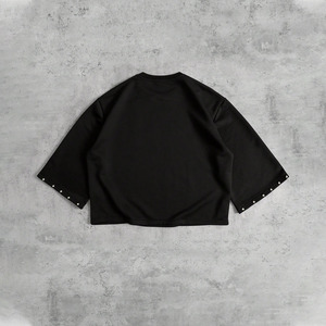 Camiseta de verano DTG con tachuelas, diseño personalizado, serigrafía, 240 g/m², 100 % algodón, tela gruesa, camiseta holgada de corte cuadrado para hombre. - Product Image 4