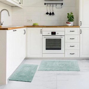 New Designer Oval Cotton Reversible Bath <b>Mats</b> Both Side Use Bath <b>Mats</b> USE for <b>BATHROOM</b> DECORATIONS - Product Image 3